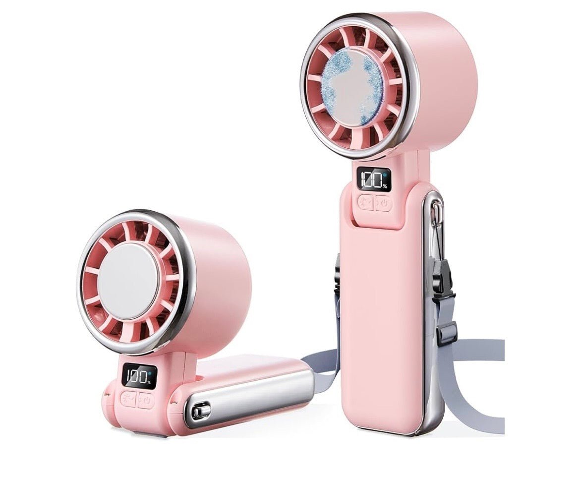 ArcticBreeze Pro — Handheld Ice-Cooling Fan (6000mAh, 20H Battery, Turbo) - Bali Summer Store